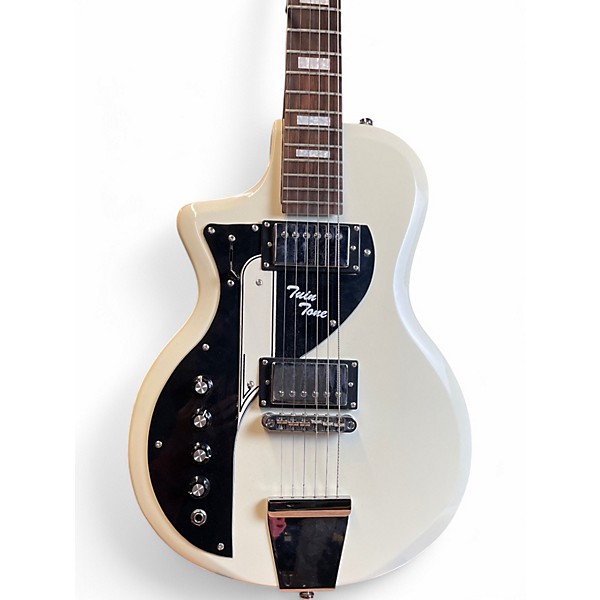 Used Airline twin tone White Electric Guitar