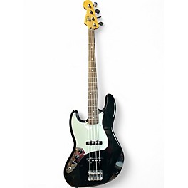 Used 2013 Fender Standard Jazz Bass Left Handed Black Electric Bass Guitar