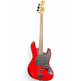 Used Squier Affinity Jazz Bass RED Electric Bass Guitar