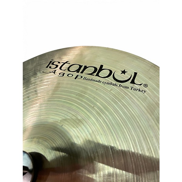 Used Istanbul Agop 15in Traditional Medium Hi Hats Cymbal