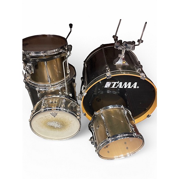 Used TAMA 5 Piece 5 PIECE SUPERSTAR Antique Gold Drum Kit