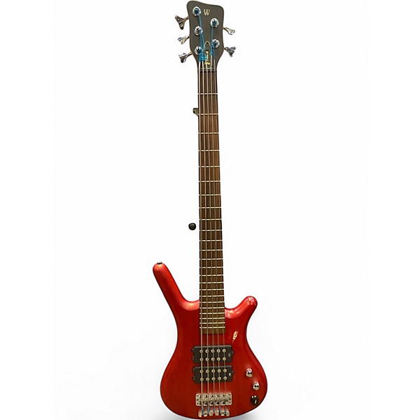 Used Warwick Corvette 5 String RED Electric Bass Guitar