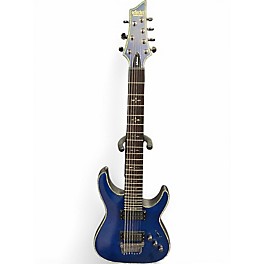 Used Schecter Guitar Research Hellraiser C7 7 String Blue Solid Body Electric Guitar