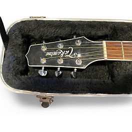 Used Takamine EF341SC Black Acoustic Electric Guitar
