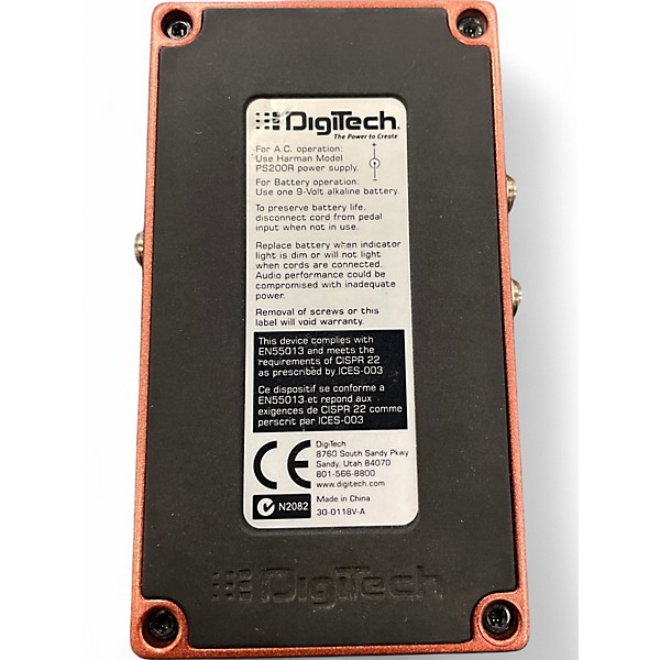Used DigiTech Bass Squeeze Dual Band Bass Compressor Effect Pedal