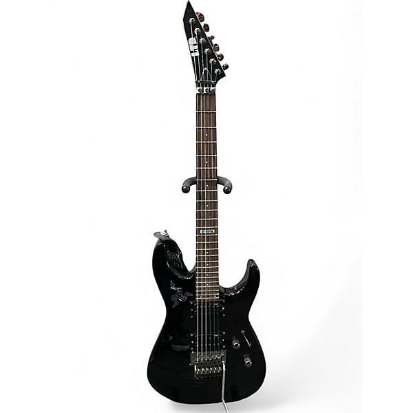 Used ESP LTD M100FM Black Solid Body Electric Guitar