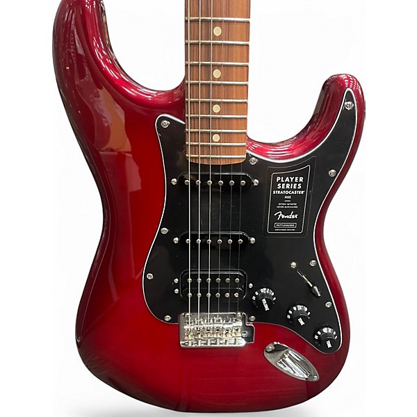 Used Fender Player Stratocaster HSS Red Solid Body Electric Guitar