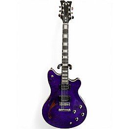 Used EVH SA-126 Transparent Purple Hollow Body Electric Guitar