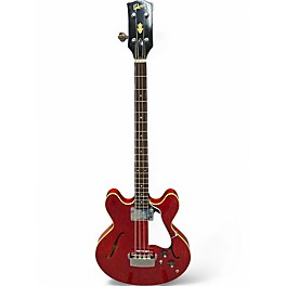 Vintage 1968 Gibson 1968 EB2 Chrome Red Electric Bass Guitar