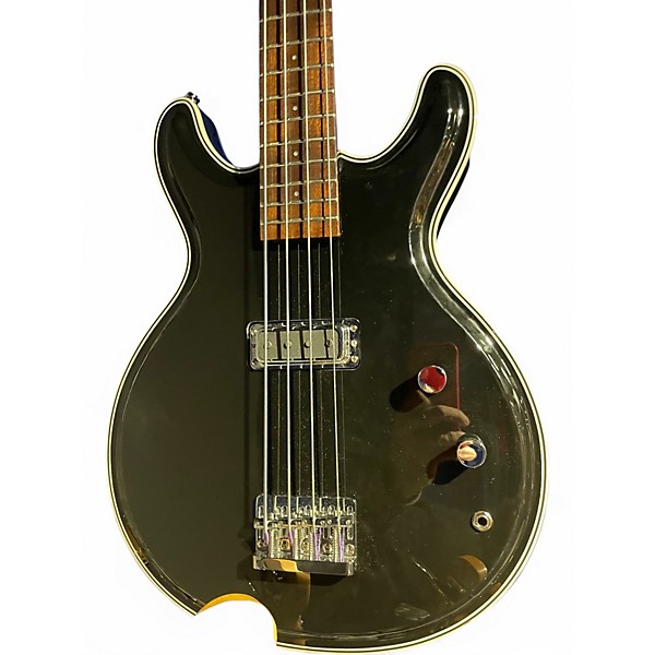 Used Eastwood Black Widow Black Electric Bass Guitar