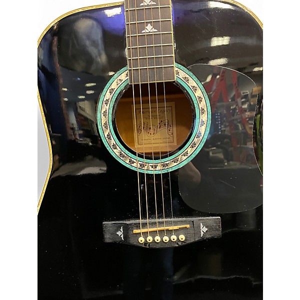 Used Esteban T200 Black Acoustic Electric Guitar