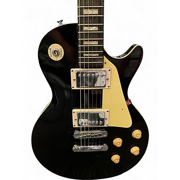 Used Hondo LP Black Solid Body Electric Guitar