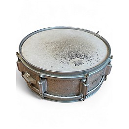 Vintage 1960s Rogers 5X14 Powertone Silver Sparkle Drum