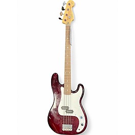 Used Squier precision bass red Electric Bass Guitar