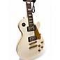 Used 2000s Epiphone Les Paul Standard White Sparkle Solid Body Electric Guitar