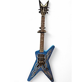 Used Dean ML Blaze Blue Solid Body Electric Guitar