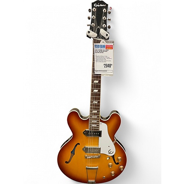 Used Epiphone USA Casino Royal Tan Hollow Body Electric Guitar