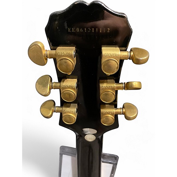 Used 2006 Epiphone Les Paul Custom Black Solid Body Electric Guitar