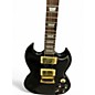 Used 2002 Epiphone G400 Deluxe Black Solid Body Electric Guitar