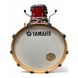 Used 2021 Yamaha 4 Piece Tour Custom CANDY APPLE SATIN Drum Kit