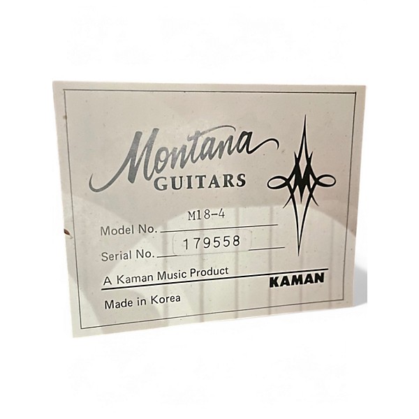 Used Montana M18-4 Natural Acoustic Guitar