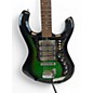 Vintage 1960s Kimberly Bison 4 Pickup Model Green Burst Solid Body Electric Guitar
