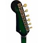 Vintage 1960s Kimberly Bison 4 Pickup Model Green Burst Solid Body Electric Guitar