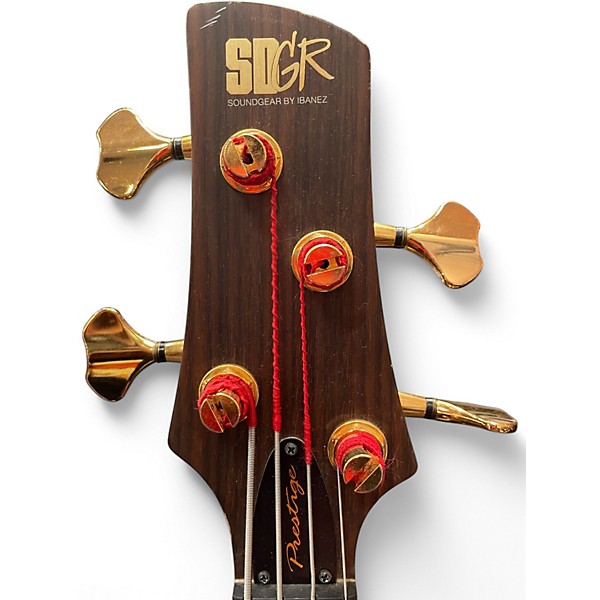 Used 2012 Ibanez Prestige SR5000 Natural Electric Bass Guitar