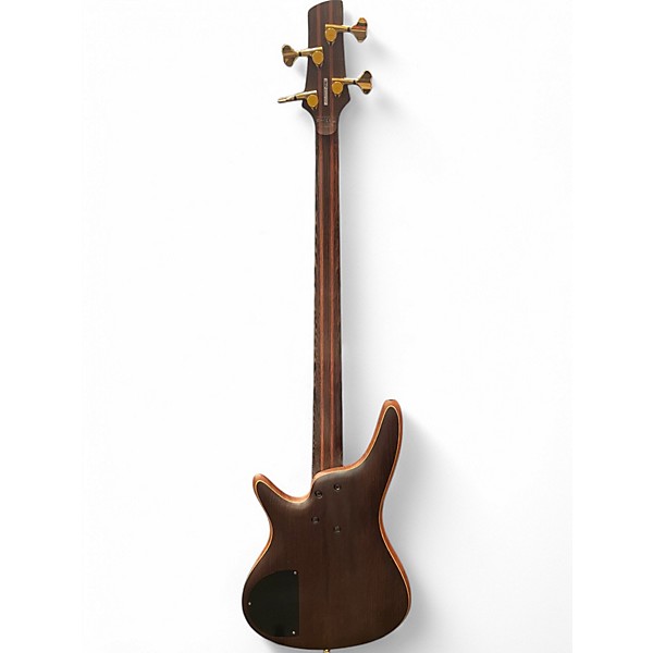 Used 2012 Ibanez Prestige SR5000 Natural Electric Bass Guitar