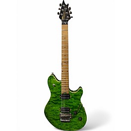 Used EVH Wolfgang Standard TRANSPARENT GREEN Solid Body Electric Guitar