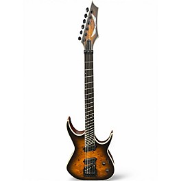 Used Dean Exile Select 6 Multiscale Kahler Satin Natural Black Burst Solid Body Electric Guitar