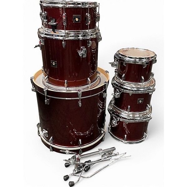 Used TAMA 6 Piece Superstar Classic Red Sparkle Drum Kit,Specials : American Fashion Style Bags On Sale