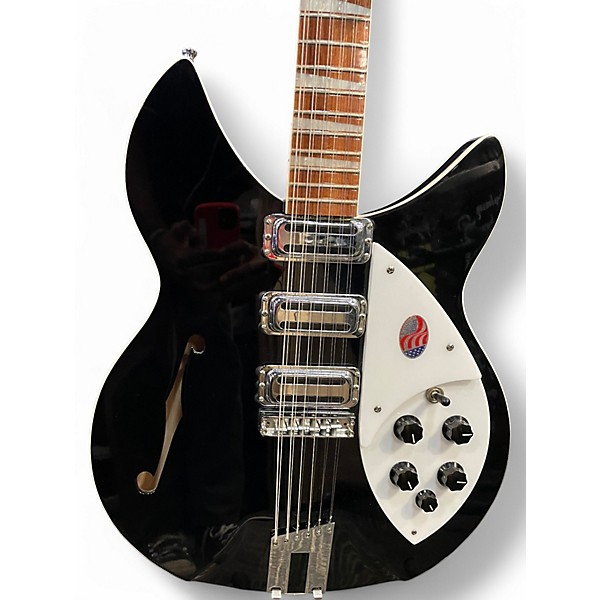 Used 2015 Rickenbacker 1993Plus 12 String Jetglo Hollow Body Electric Guitar