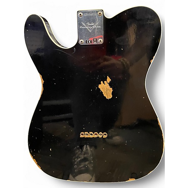 Used 2022 Fender CUSTOM SHOP 1959 CUSTOM RELIC RELIC BLACK Solid Body Electric Guitar