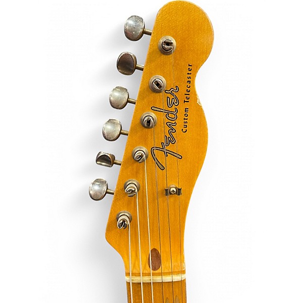 Used 2022 Fender CUSTOM SHOP 1959 CUSTOM RELIC RELIC BLACK Solid Body Electric Guitar