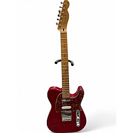 Used Fender Deluxe Nashville Telecaster Candy Apple Red Solid Body Electric Guitar