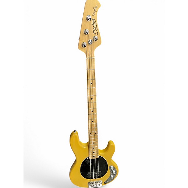 Used Sterling by Music Man STINGRAY Yellow Electric Bass Guitar,Specials : American Fashion Style Bags On Sale
