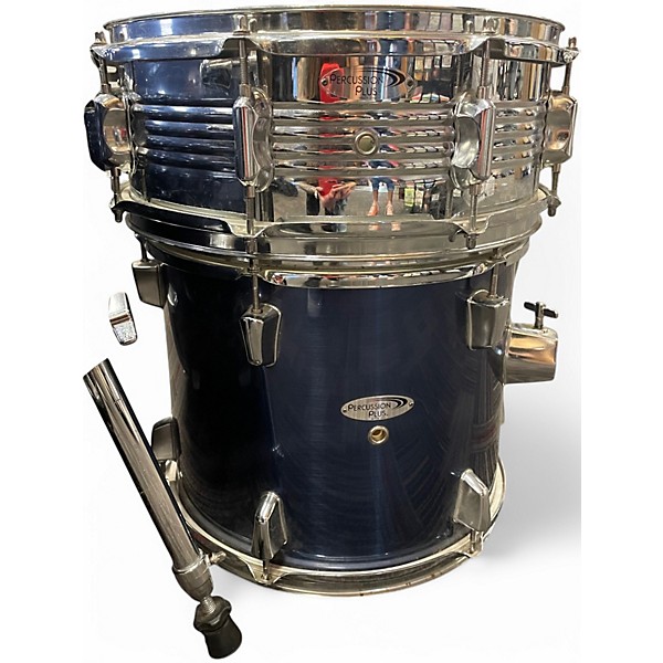 Used Percussion Plus 5 Piece 5 piece  Blue Drum Kit