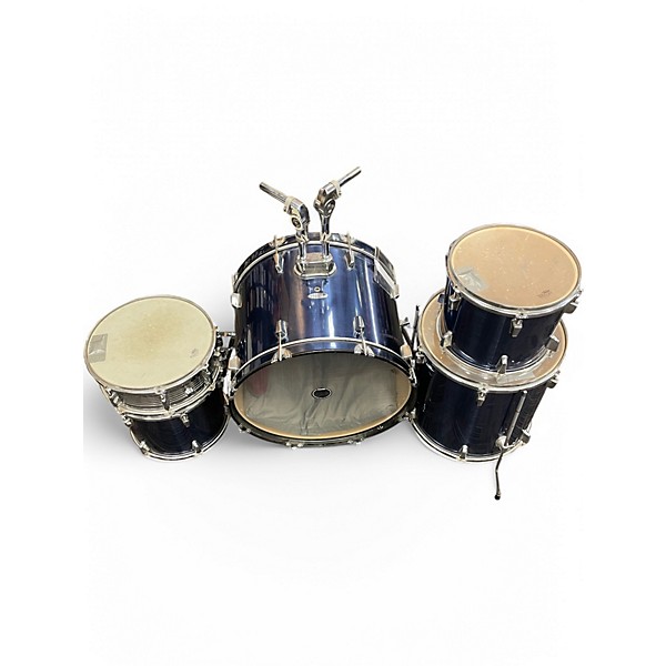 Used Percussion Plus 5 Piece 5 piece  Blue Drum Kit