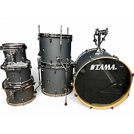 Used TAMA 6 Piece Starclassic Galaxy Matte Black Drum Kit