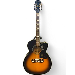 Used Epiphone EJ200CE Vintage Sunburst Acoustic Electric Guitar