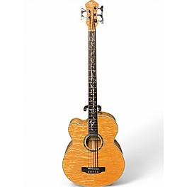 Used Michael Kelly MKDF5 5 String Dragonfly Left Handed Acoustic Electric Quilted Maple Acoustic Bass Guitar