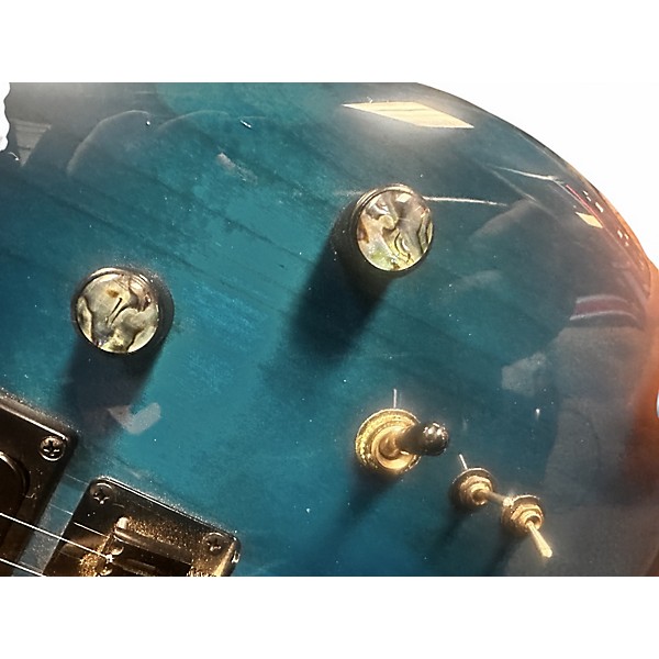 Used 1990s Carvin DC127 AQUA MARINE TEAL Solid Body Electric Guitar