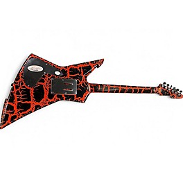 Used Schecter Guitar Research BALSAC RED CRACKLE Solid Body Electric Guitar
