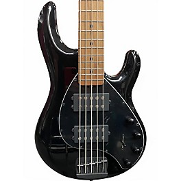 Used Ernie Ball Music Man STINGRAY 5 RAY5 HH STEALTH BLACK Electric Bass Guitar