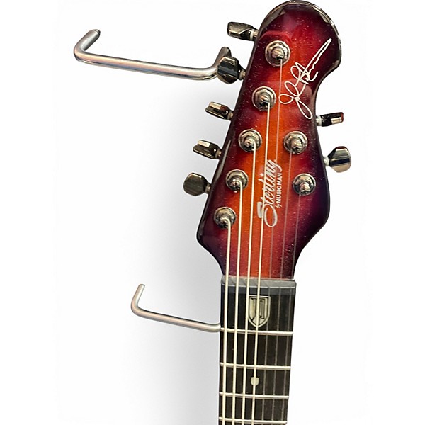 Used Sterling by Music Man Majesty With DiMarzio Pickups 7-String orange burst Solid Body Electric Guitar