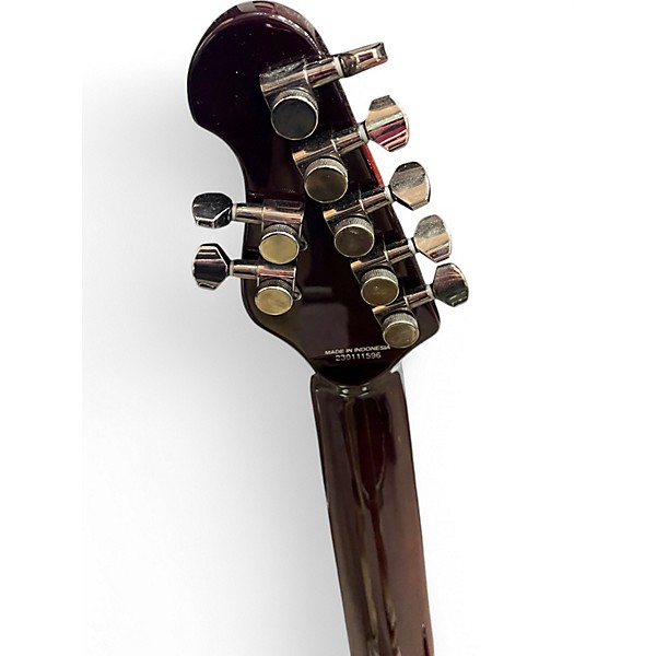 Used Sterling by Music Man Majesty With DiMarzio Pickups 7-String orange burst Solid Body Electric Guitar