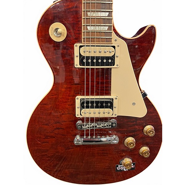 Used 2013 Gibson Les Paul Standard Crimson Red Trans Solid Body Electric Guitar