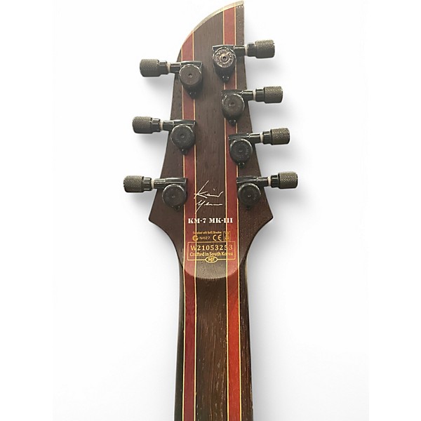 Used Schecter Guitar Research KM-7 MKIII ARTIST BLUE CRIMSON FADE Solid Body Electric Guitar