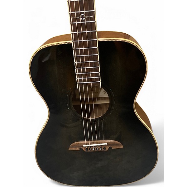 Used Alvarez AFH700WEOB Trans Black Acoustic Electric Guitar